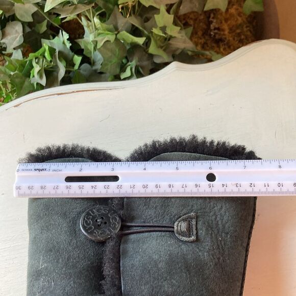 Ugg Bailey Triplet Button Tall Black Wash Black Snow Boots # 1874 Women’s Size 8 - Picture 13 of 16